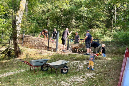 Rindenmulch-Aktion im Rabennest